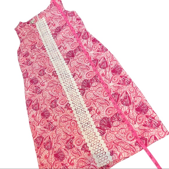 Talbots Pink Seashell w/ appliqué Sundress Dress size 8 - Picture 8 of 14